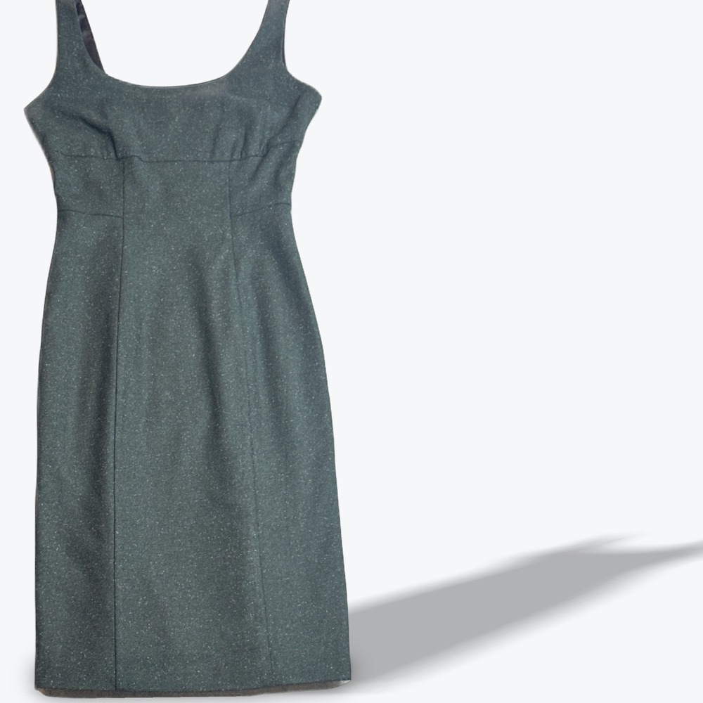 Diane von Furstenberg Wool Cocktail Dress DVF Sleeveless Open Back Womens 4‎